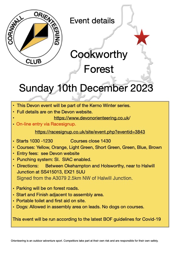 Flyer for the Cookworthy event