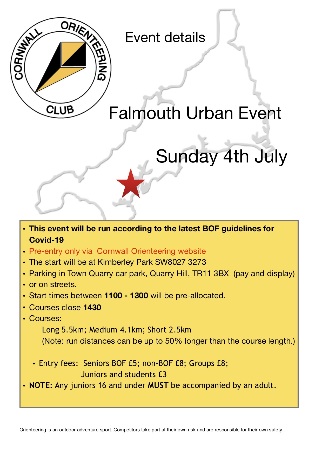 flyer for Falmouth urban event