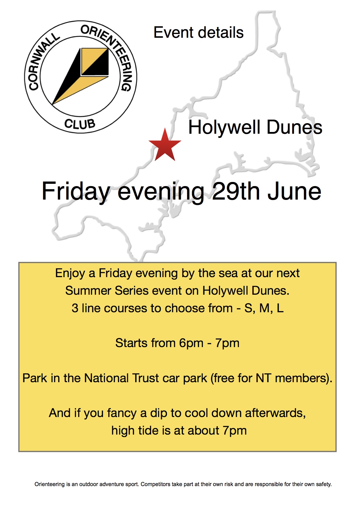 Flyer for Holywell summer event 2108