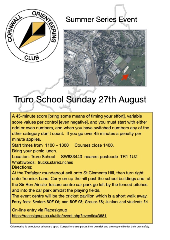 Cornwall Orienteering Club — News